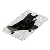 Schotse Terrier en Skateboard Magneet (Linkerzijde)