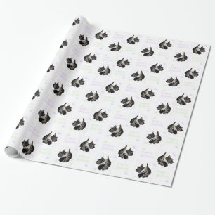 Schotse Terrier Feestbeest Cadeaupapier