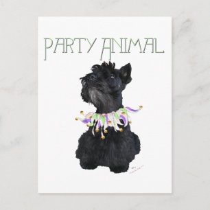 Schotse Terrier Feestbeest Uitnodiging Briefkaart