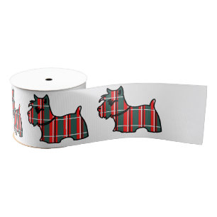 SCHOTSE TERRIËR GROSGRAIN LINT