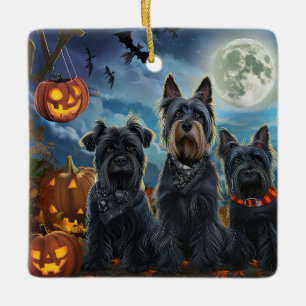 Schotse Terrier Halloween Spoken Keramisch Ornament