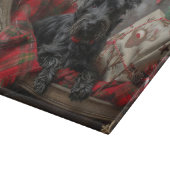 Schotse Terriër Hond Kerstfeest Snijplank (Hoek)