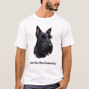 Schotse Terrier Hond Maak Uw Eigen Aangepaste Teks T-shirt