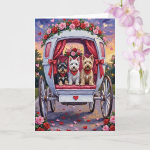 Schotse Terrier Hond Valentijnsdag Kaart
