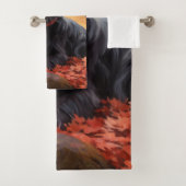 Schotse Terrier in de herfst Inspiratie van vallen Bad Handdoek (Insitu)