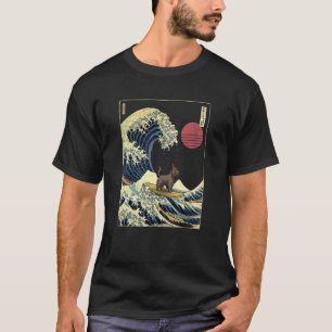 Schotse Terrier Japanse Kanagawa Golf Surf Dog T-shirt