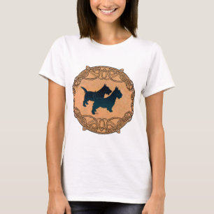 Schotse Terrier Keltisch Design T-shirt