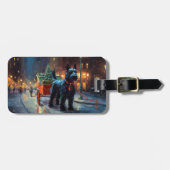 Schotse Terrier Kerstfeest Seizoen Bagagelabel (Voorkant horizontaal)