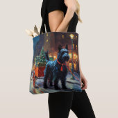 Schotse Terrier Kerstfeest Seizoen Draagtas (Dichtbij)