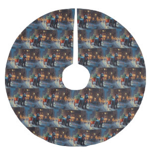 Schotse Terrier Kerstfeest Seizoen Kerstboom Rok