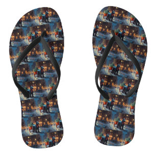 Schotse Terrier Kerstfeestseizoen Teenslippers