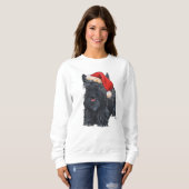 Schotse Terrier Kerstmis Trui (Voorkant volledig)