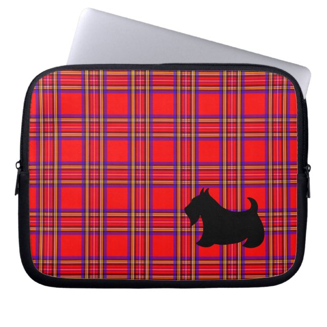 Schotse Terrier Laptop Computer Sleeve Hoesje Gift (Voorkant)