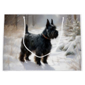 Schotse terriër liet het sneeuwen Kerstmis Groot Cadeauzakje (Voorkant)