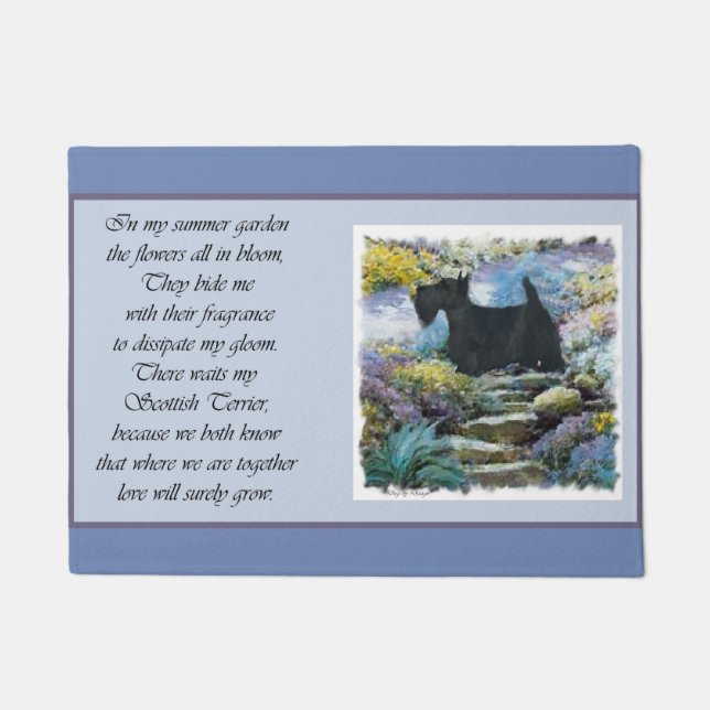 Schotse Terrier Lovers Deurmat (Voorkant)