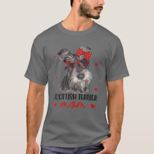 Schotse Terriër Mama Dog Bandana Hondenliefhebber T-shirt