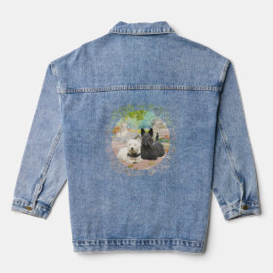 Schotse Terrier met Westie Denim Jacket