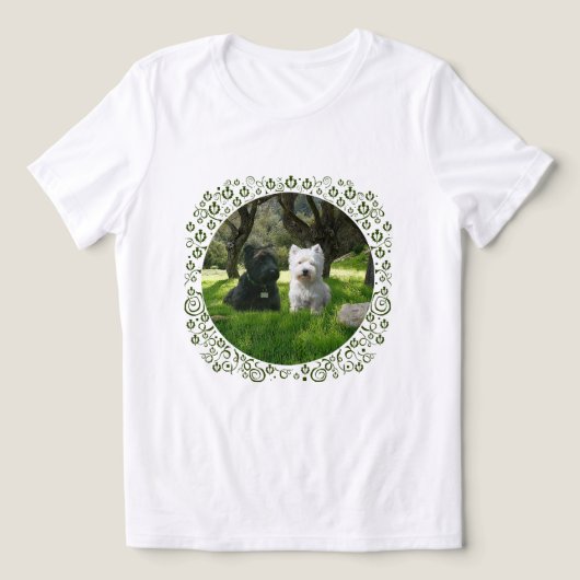 Schotse Terriër met Westie Tri-Blend Shirt (Design voorkant)