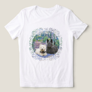 Schotse Terrier met Westie Tri-Blend Shirt