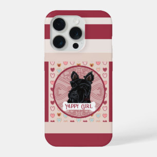 Schotse Terrier naam Hart iPhone 11 Pro Hoesje iPhone 15 Pro Hoesje