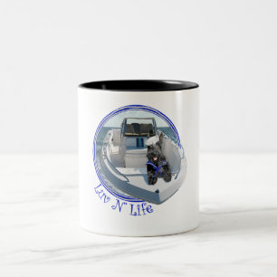 Schotse Terrier op de boot Tweekleurige Koffiemok