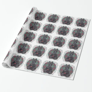 Schotse Terrier op Tartan Cadeaupapier