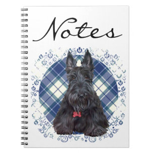 Schotse Terrier op Tartan Notitieboek