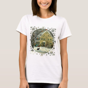 Schotse Terrier Ouderwetse Winter T-shirt