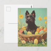 Schotse Terriër Pasen Briefkaart (Voorkant / Achterkant)
