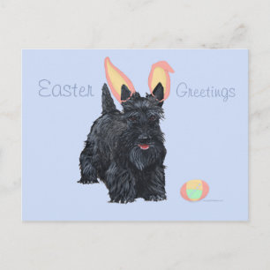 Schotse Terrier Pasen Feestdagenkaart