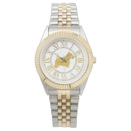 Schotse Terriër personaliseren Horloge