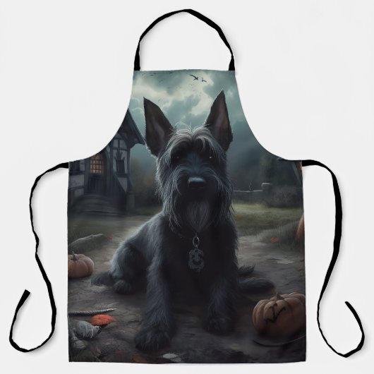 Schotse Terrier pompoenen Halloween Scary Schort (Voorkant)