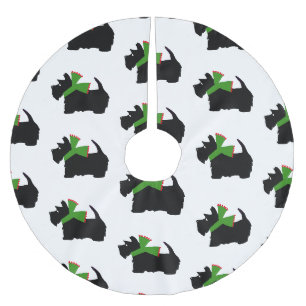 Schotse Terrier Prettig Kerst Plaid Kerstboom Rok