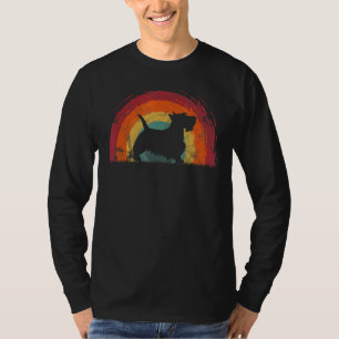 Schotse Terrier Rainbow Dog Mannen Vrouwen T-shirt