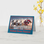 Schotse terriër rendier kaart (Gele Bloem)