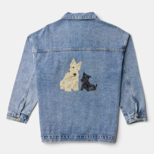 Schotse Terrier Samenkomst Denim Jacket