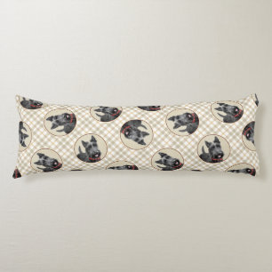 Schotse Terrier Schilderen Zwarte Originele Hond A Lichaamskussen