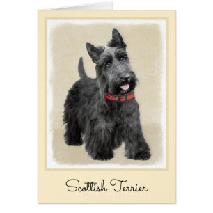 Schotse Terrier Schilderij - Mooie Originele Honde