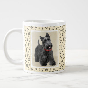 Schotse Terrier Schilderij - Mooie Originele Honde Extra Grote Beker