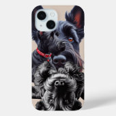 SCHOTSE TERRIËR, SCOTTIE, "DE DIEHARD", Case-Mate iPhone CASE (Achterkant)