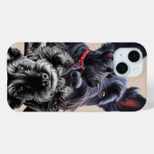 SCHOTSE TERRIËR, SCOTTIE, "DE DIEHARD", Case-Mate iPhone CASE (Achterkant (horizontaal))