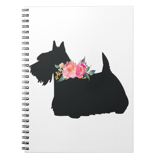 Schotse terrier Scottie Dog Notitieboek (Voorkant)