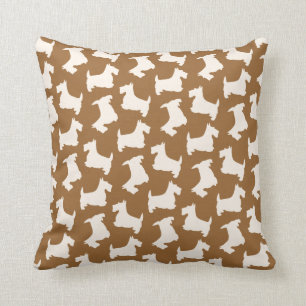 Schotse Terrier Scottie Hond Patroon Aangepaste Kl Kussen