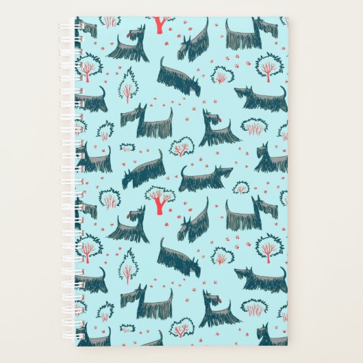 Schotse terrier Scottie Puppy Dog Scotch Pet Planner (Voorkant)