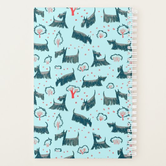 Schotse terrier Scottie Puppy Dog Scotch Pet Planner (Achterkant)