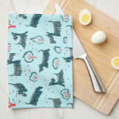 Schotse terrier Scottie Puppy Dog Scotch Pet Theedoek (Quarter Fold)