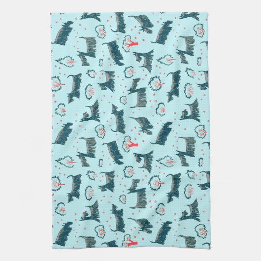 Schotse terrier Scottie Puppy Dog Scotch Pet Theedoek (Verticaal)