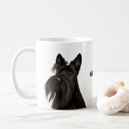 Schotse terrier (Scotty Dog) Coffee Mok (Met donut)