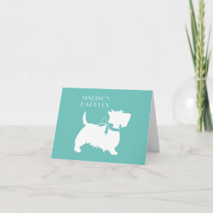 Schotse Terrier Scotty Dog Puppy Scottie Notitieka Notitiekaartje