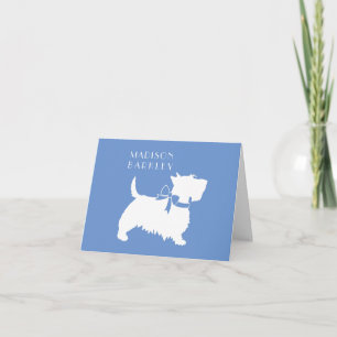 Schotse Terrier Scotty Dog Puppy Scottie Notitiekaartje